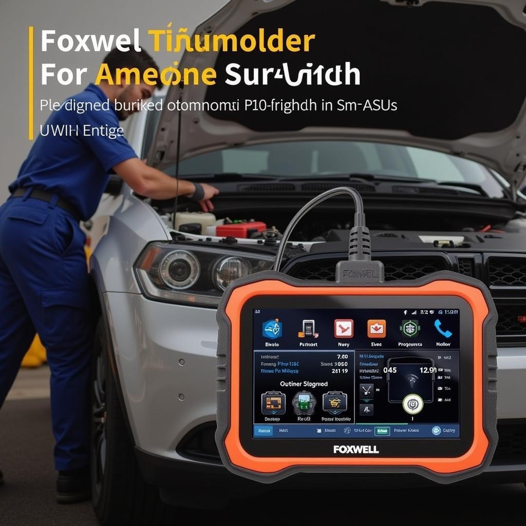 Foxwell NT624 Elite Dodge Diagnostic Tool in Use