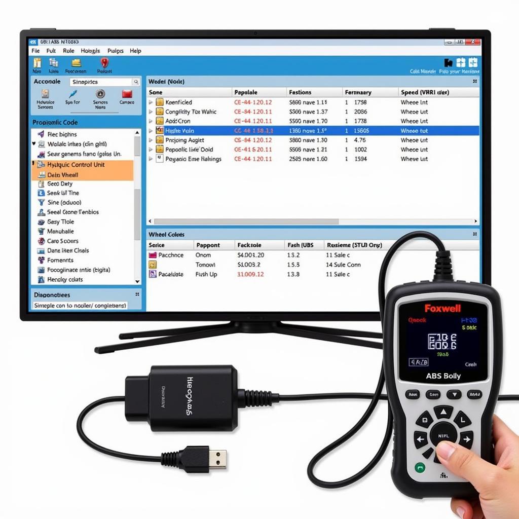 Foxwell NT630 Scanner Diagnosing ABS System