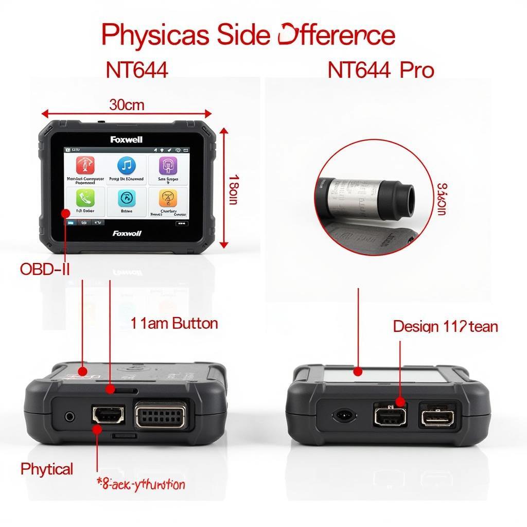 Foxwell NT644 and NT644 Pro Side-by-Side Comparison