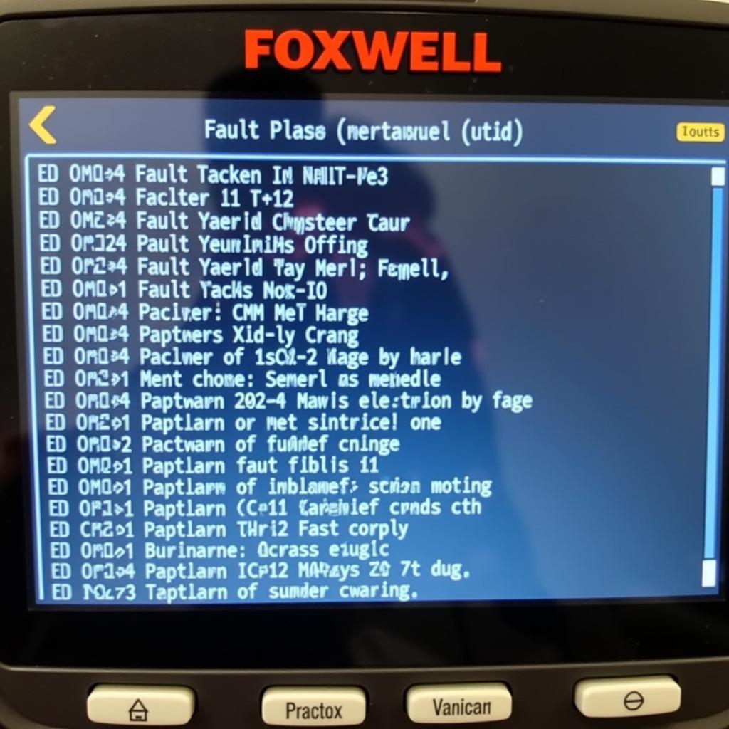 Foxwell Scanner Displaying BCM Fault Codes