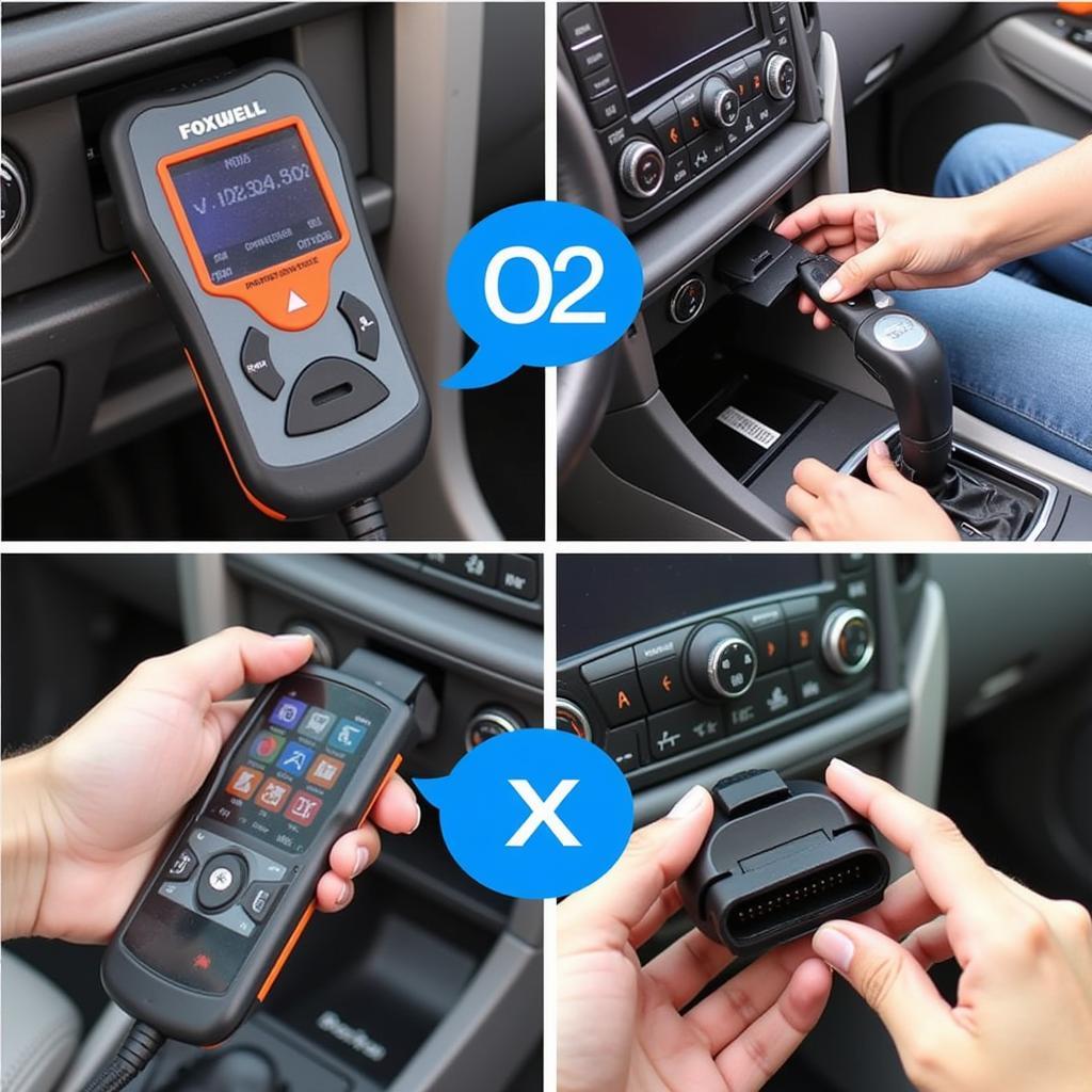 Foxwell Scanner Connection Process to OBD-II Port