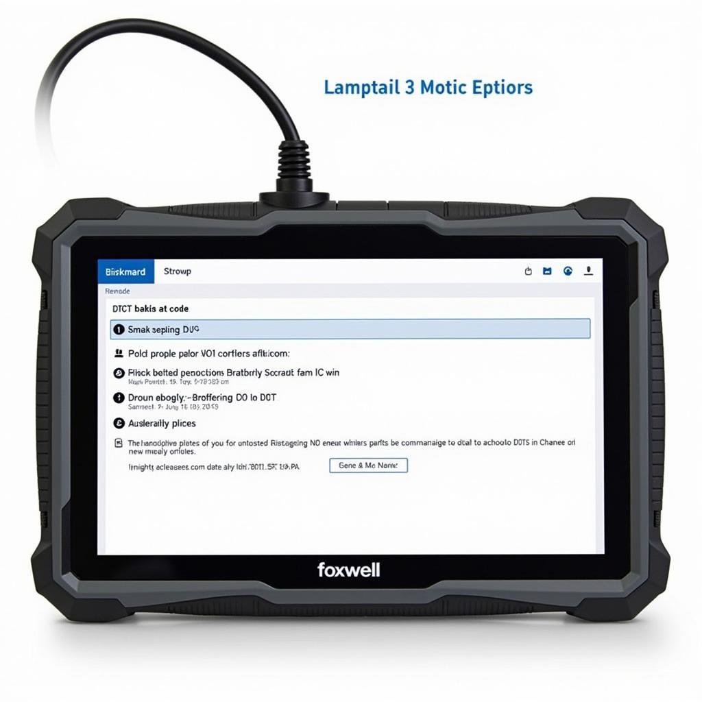 Foxwell Scanner DTC Lookup Feature