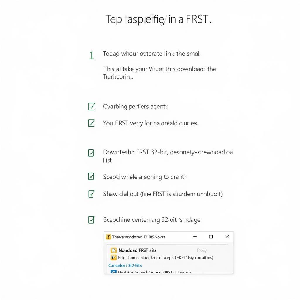 FRST 32-Bit Download Process