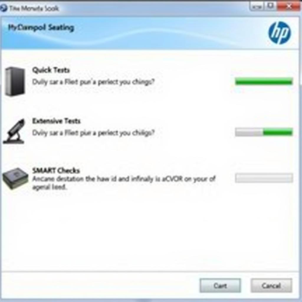 HP Hard Drive Diagnostic Tool Windows 7 Interface