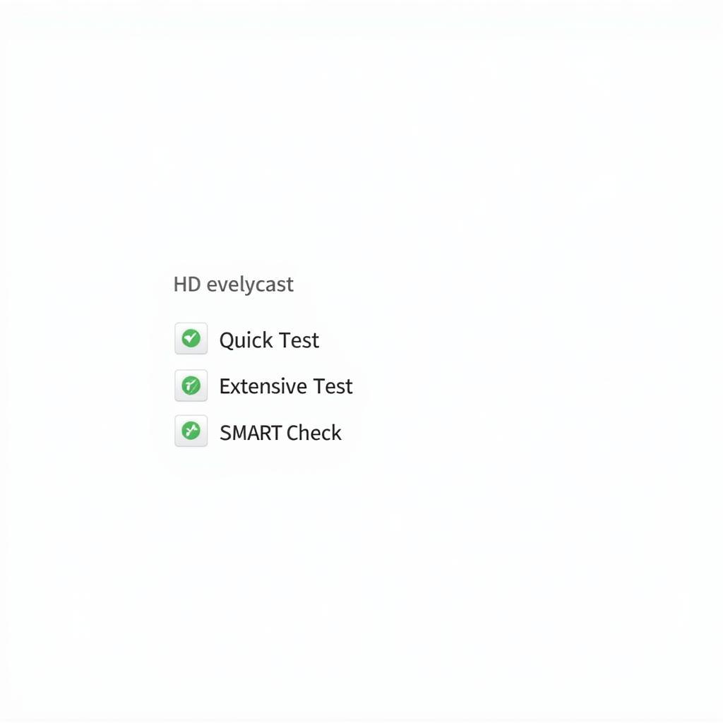 HP HDD Diagnostic Tool Interface