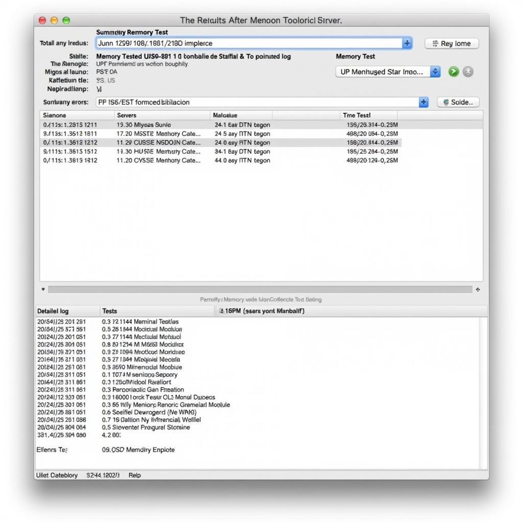 HP Memory Diagnostic Tool Server Test Results