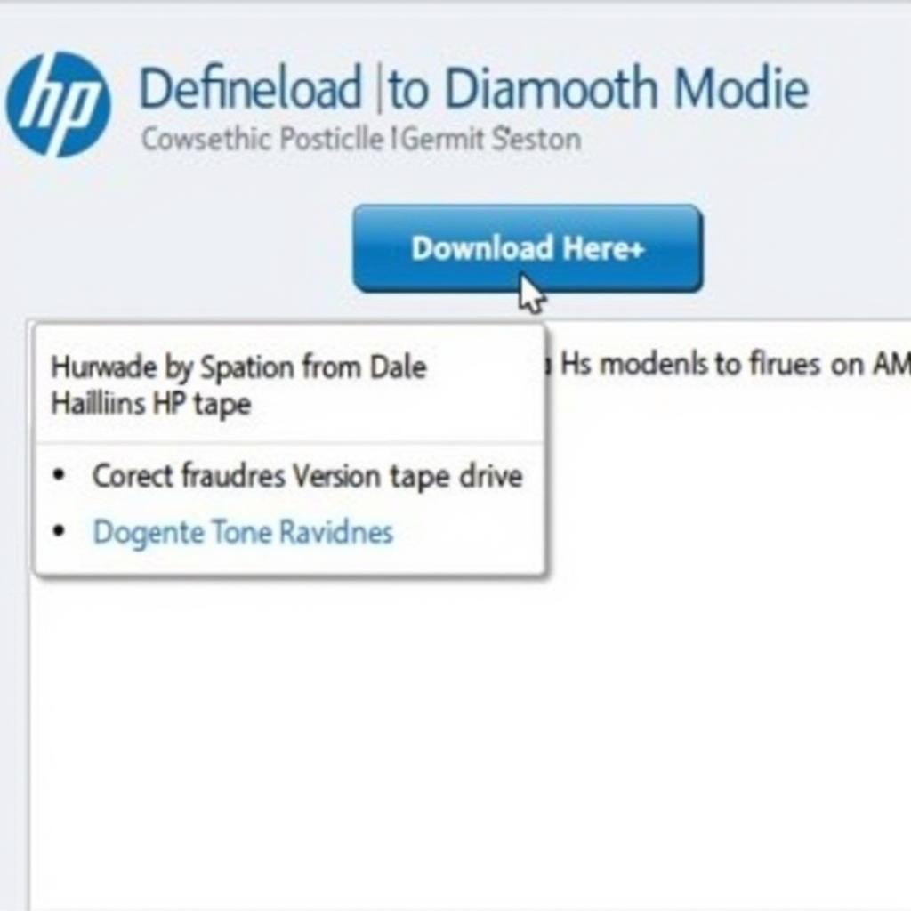 Downloading HP Tape Drive Diagnostic Tool