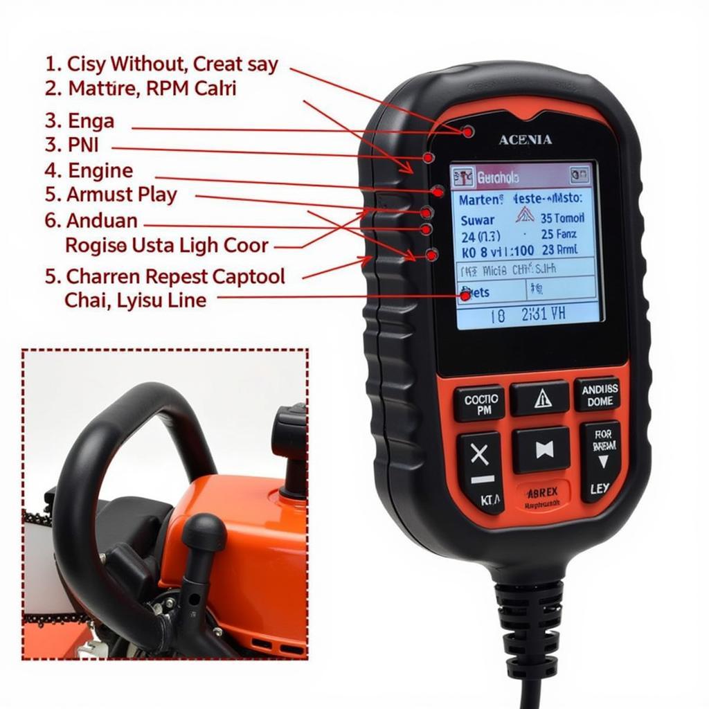 Husqvarna Chainsaw Diagnostic Tool Menu