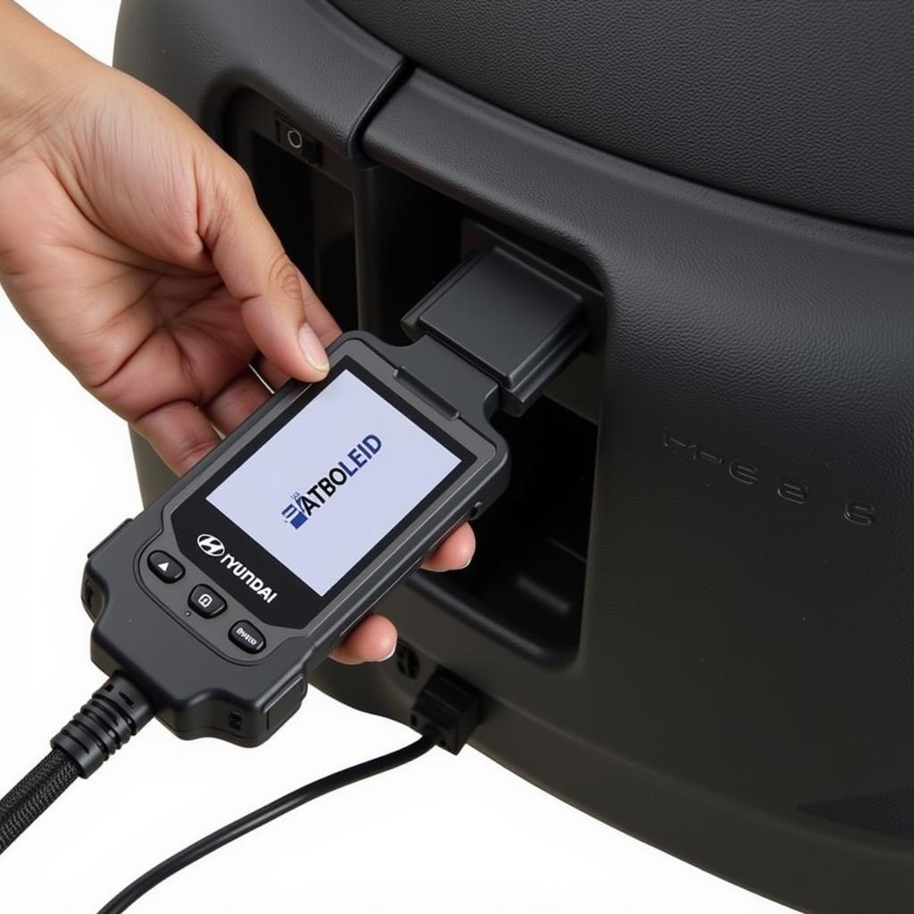 Connecting Hyundai Diagnostic Tool VCI to OBD-II Port