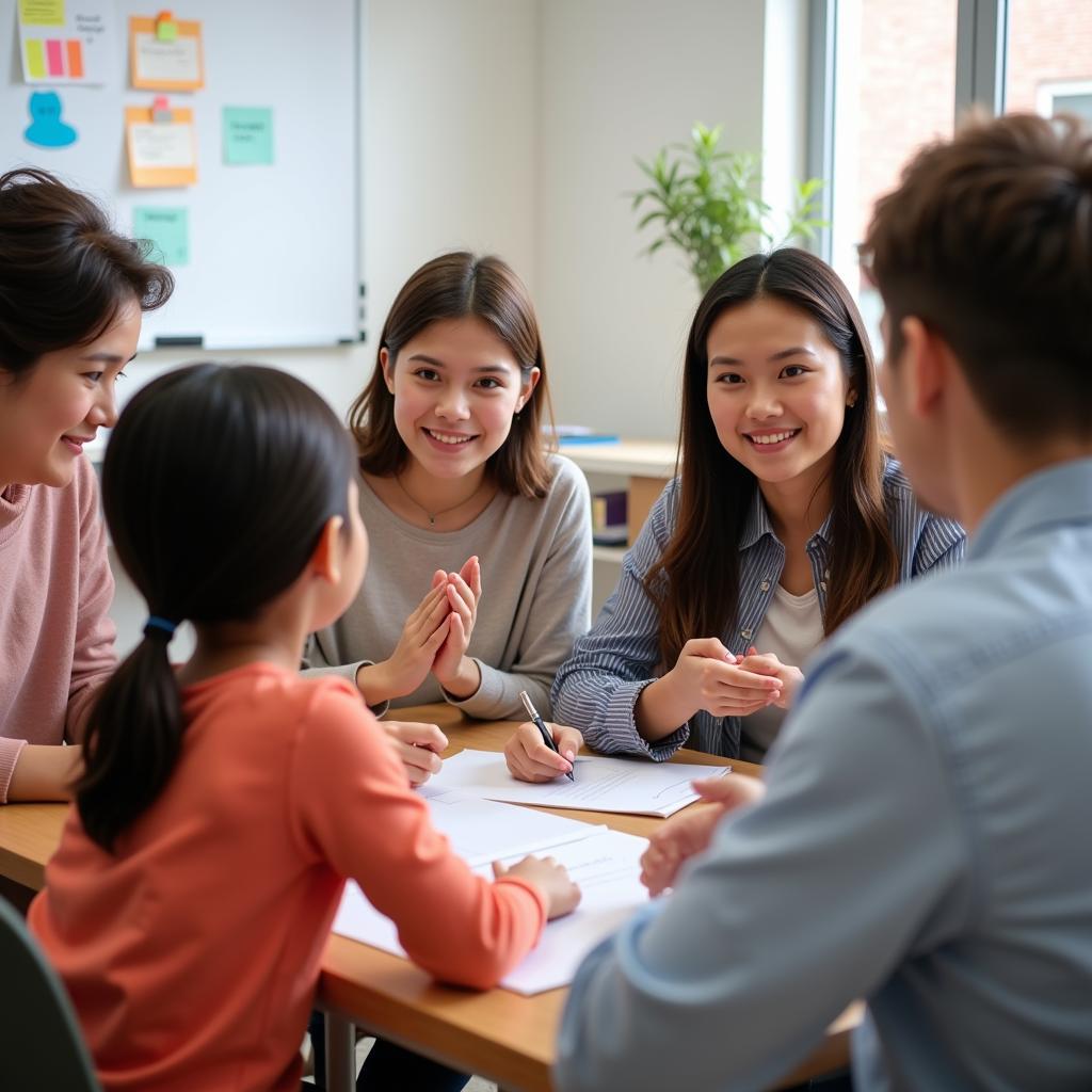 IEP Meeting: Parents, Teachers, and Child with Special Needs