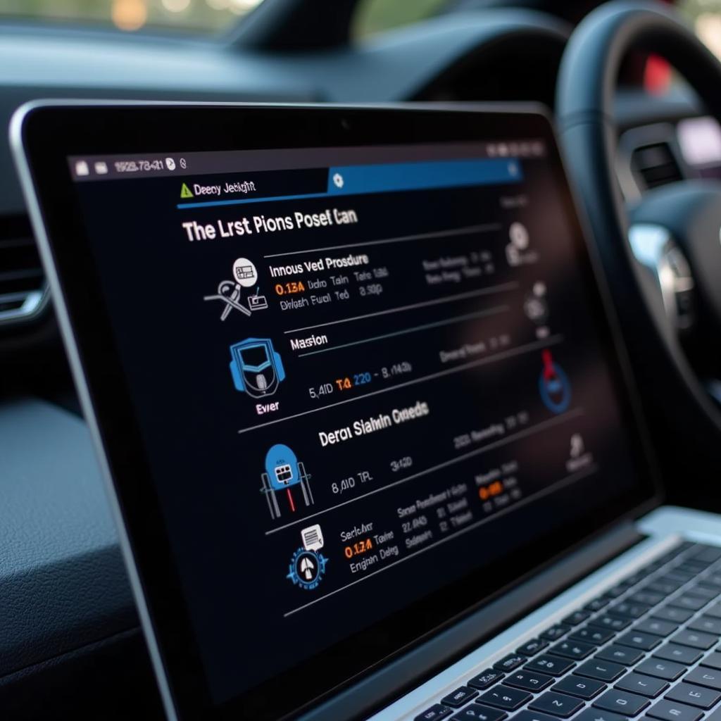 Indian Car Scanner Software Displaying Real-Time Data