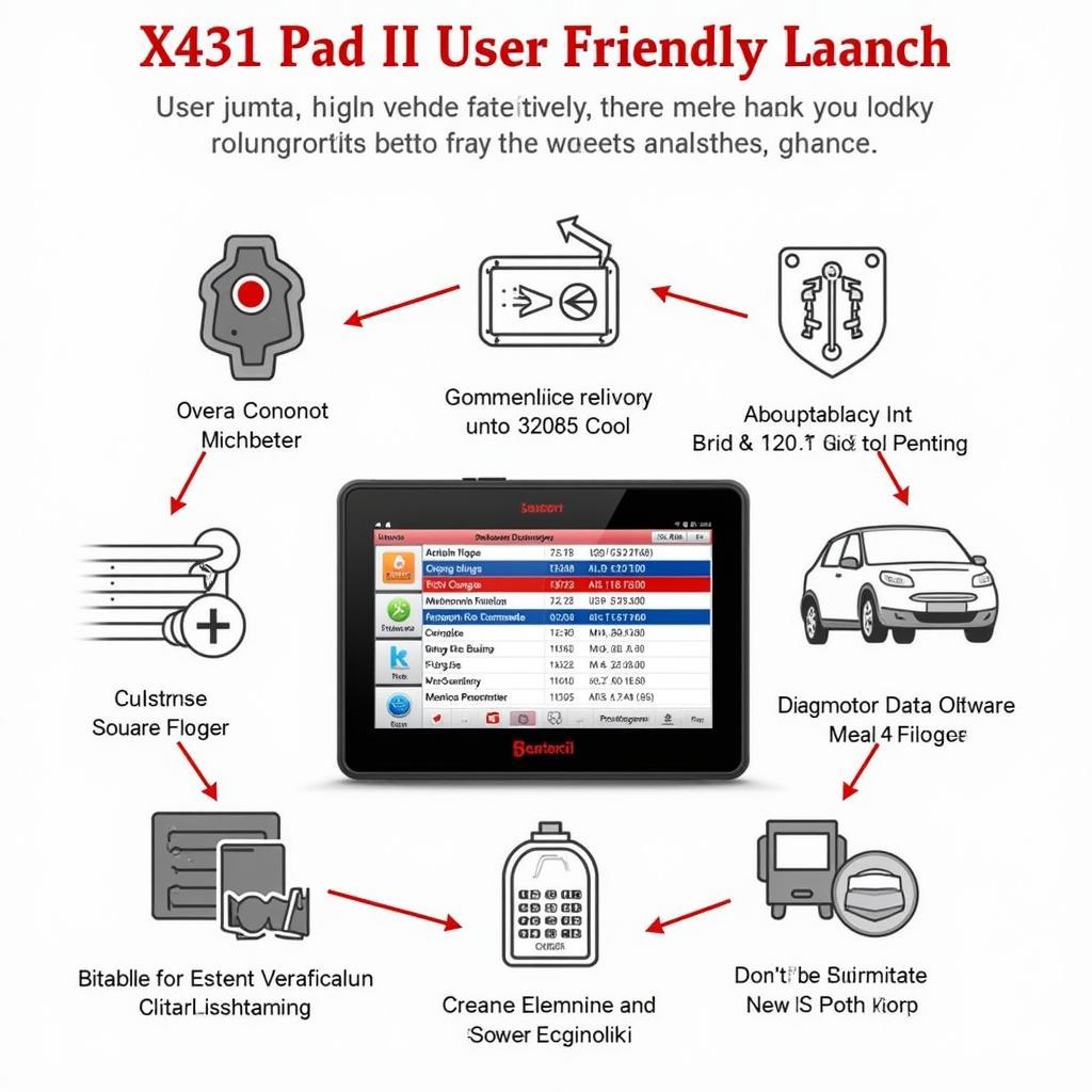 Launch X431 Pad II Diagnostic Interface