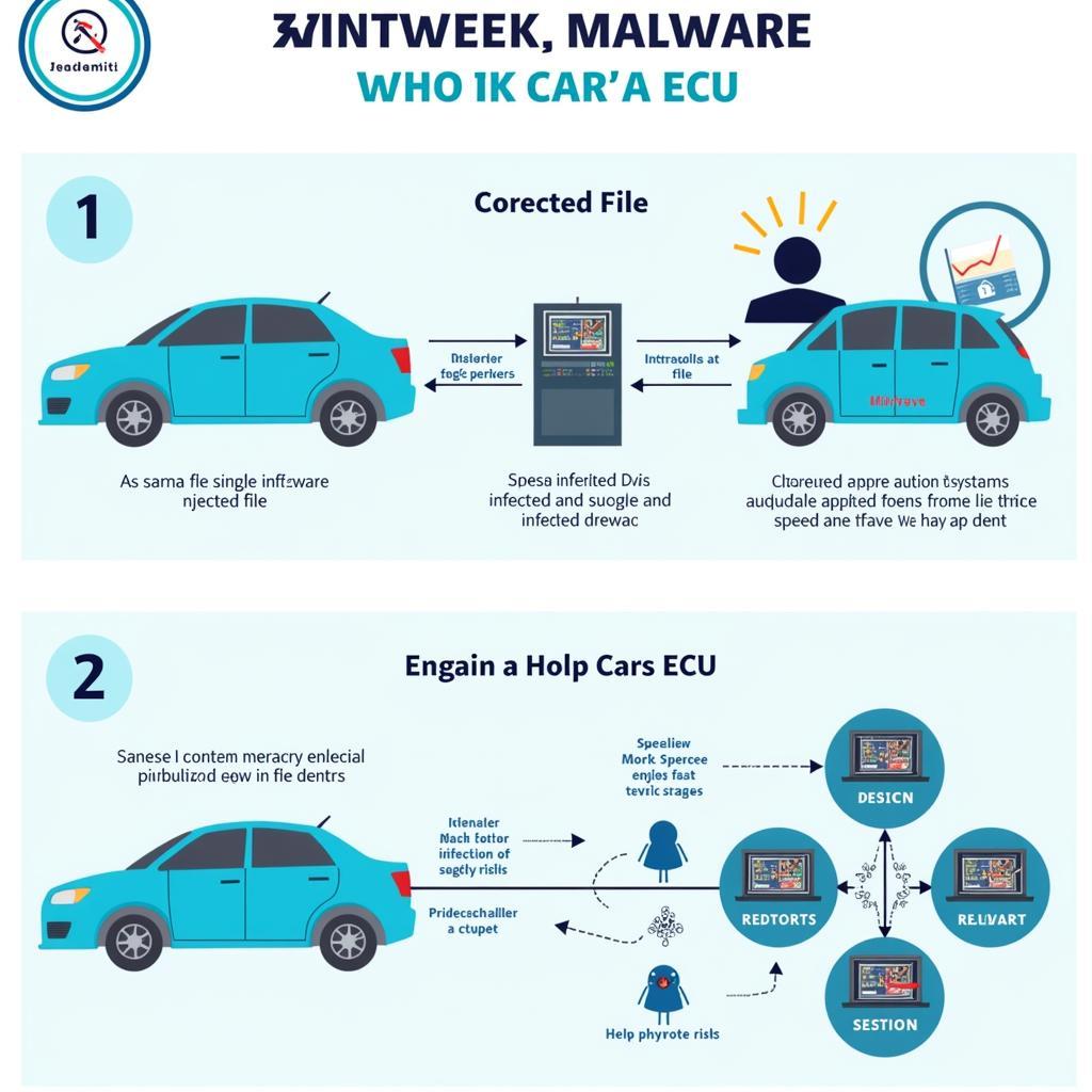 Malware Infection Stages in Car ECU