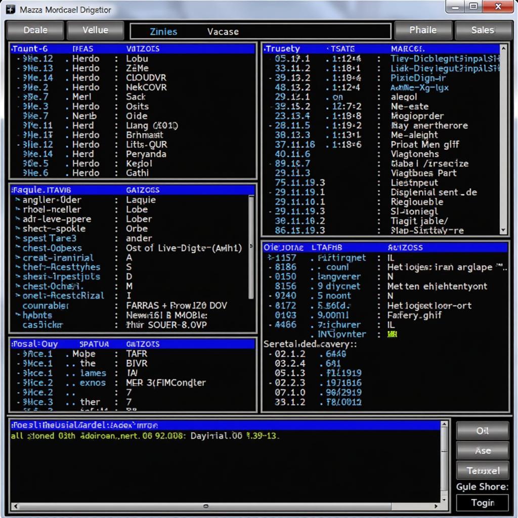 Diagnostic software interface for Mazda 6