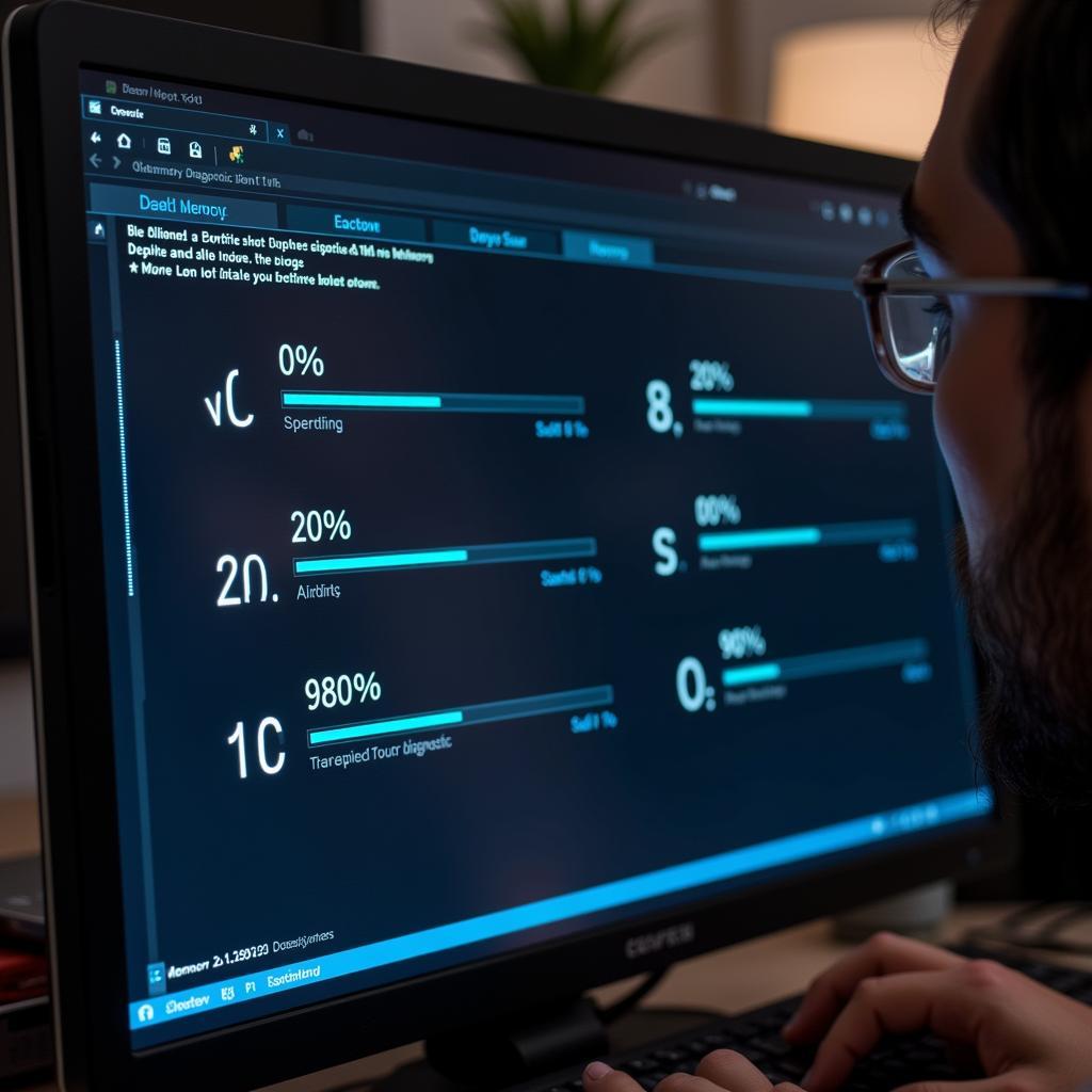 Memory Diagnostic Tool Stuck at Different Percentages