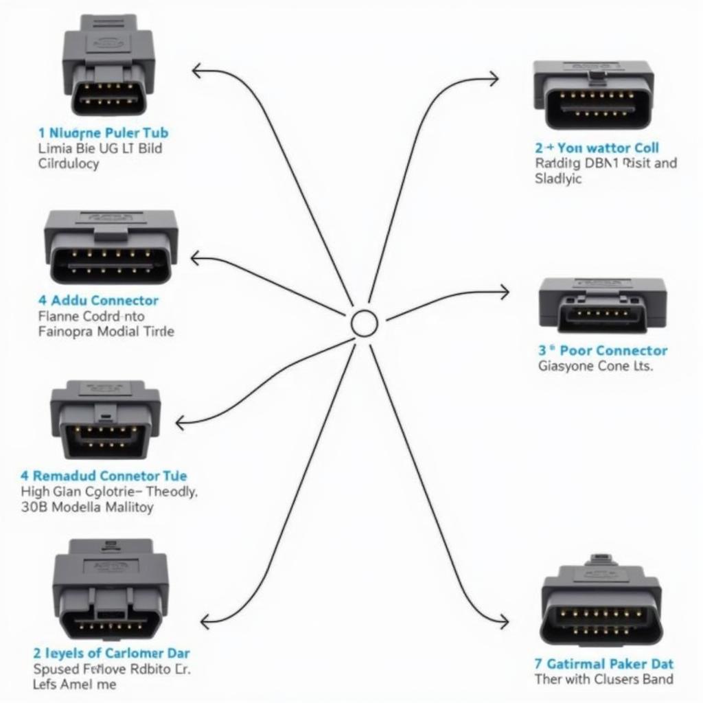 Various OBD1 Connector Types