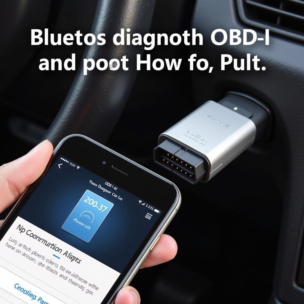 OBD2 Adapter Connected to iPhone 4s