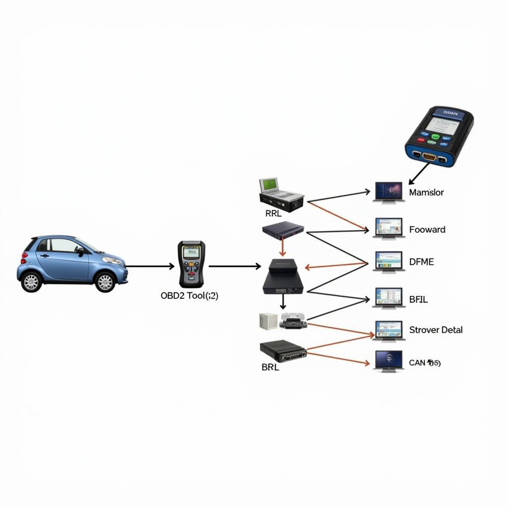 OBD2 and CAN Connection Diagram