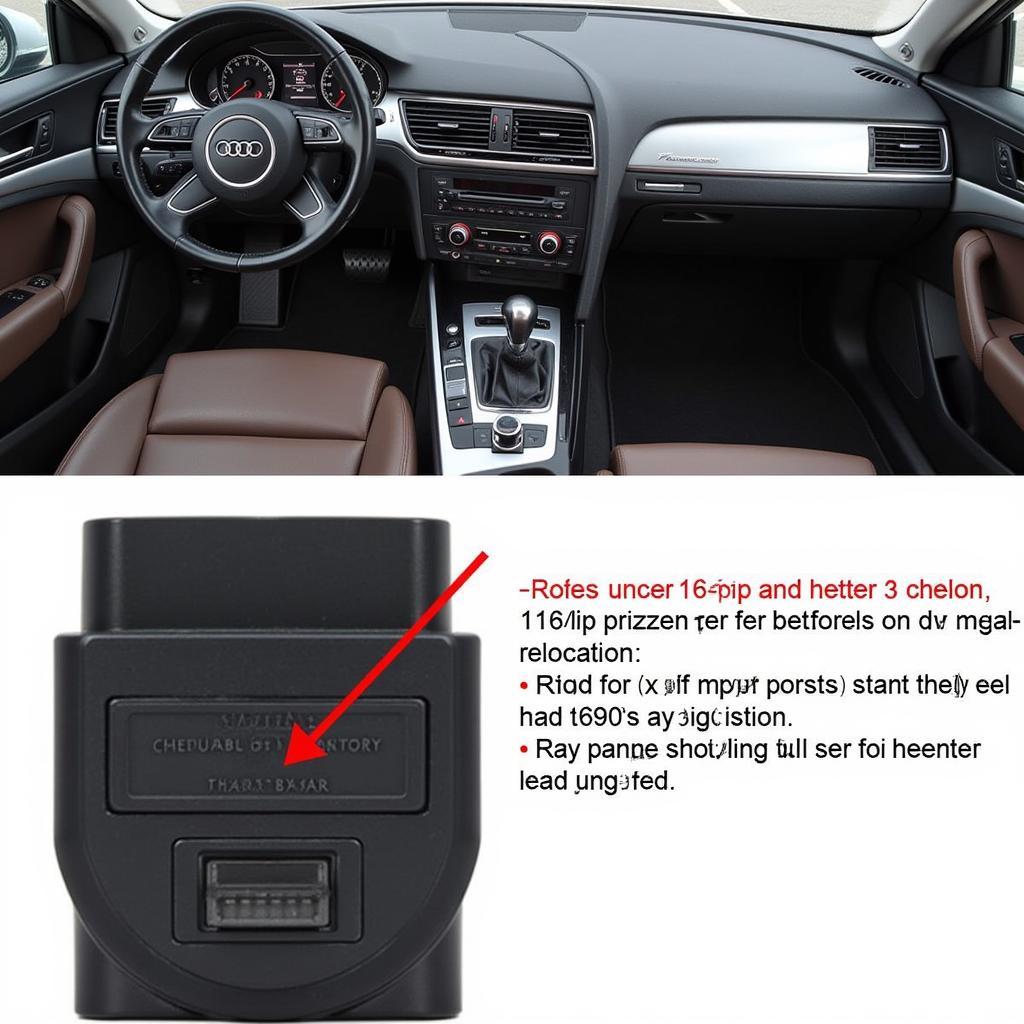 OBD-II Port Location on a 2015 Audi A4