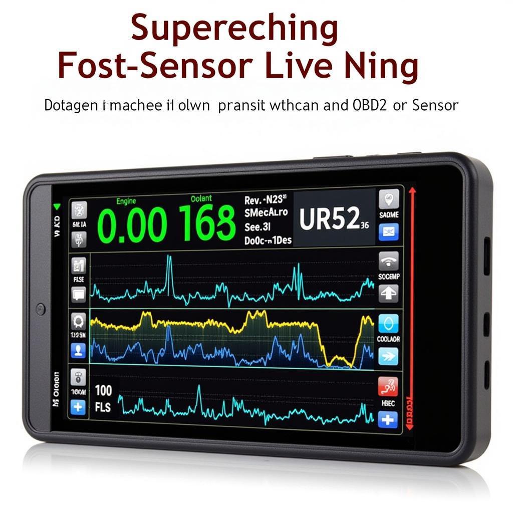 OBD2 Scanner Displaying Live Data Graphs