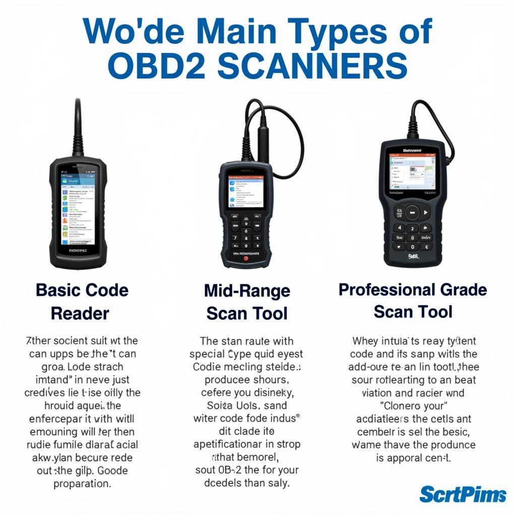 Types of OBD2 Scanners: Basic, Mid-Range, and Professional