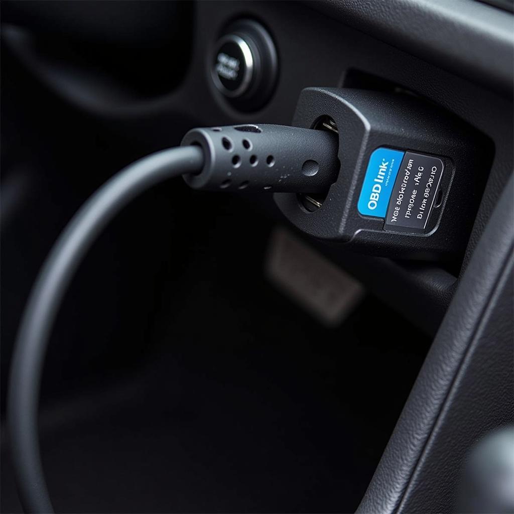 OBDLink SX Connected to Car's OBD Port