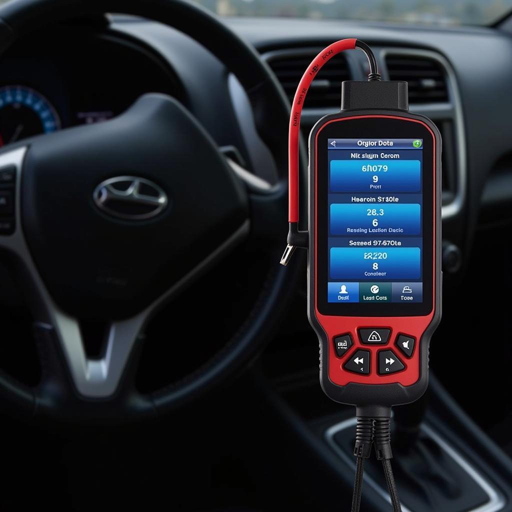 Origin Diagnostic Tool Connected to Car