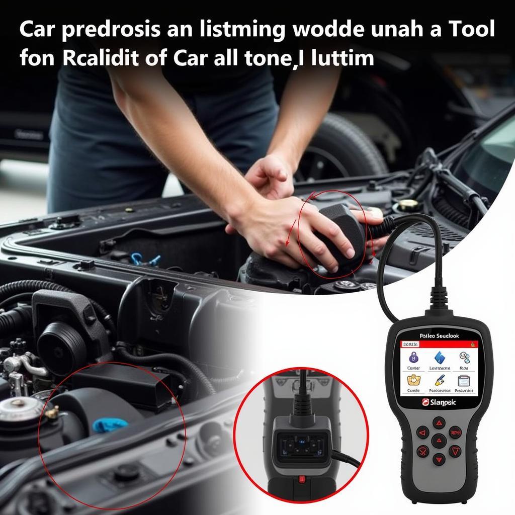 Troubleshooting common car problems using a pads diagnostic tool.