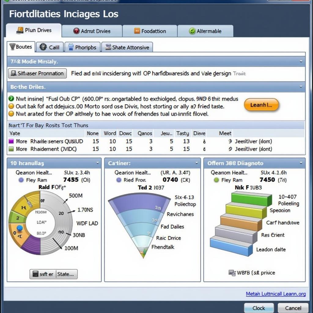 PC Hardware Diagnostics Software Interface