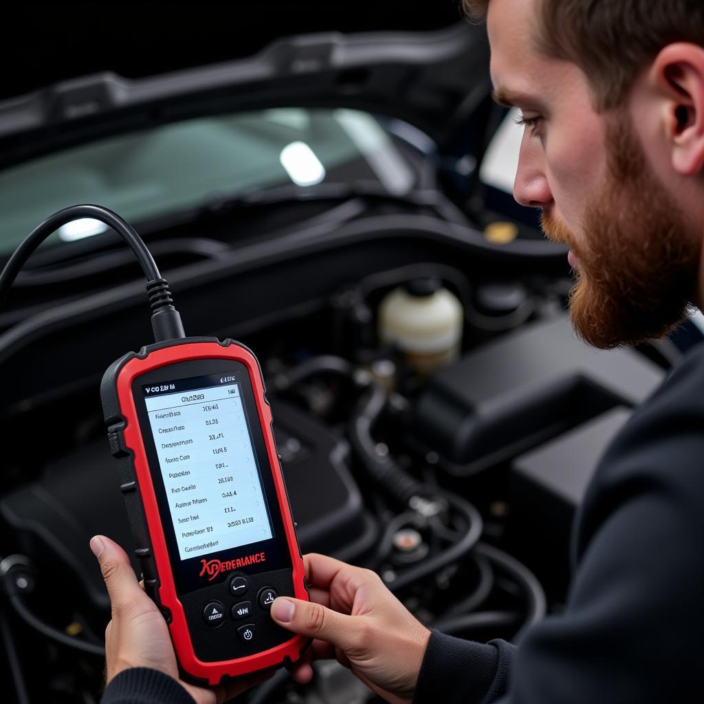 OBDII Scan Tool in Use