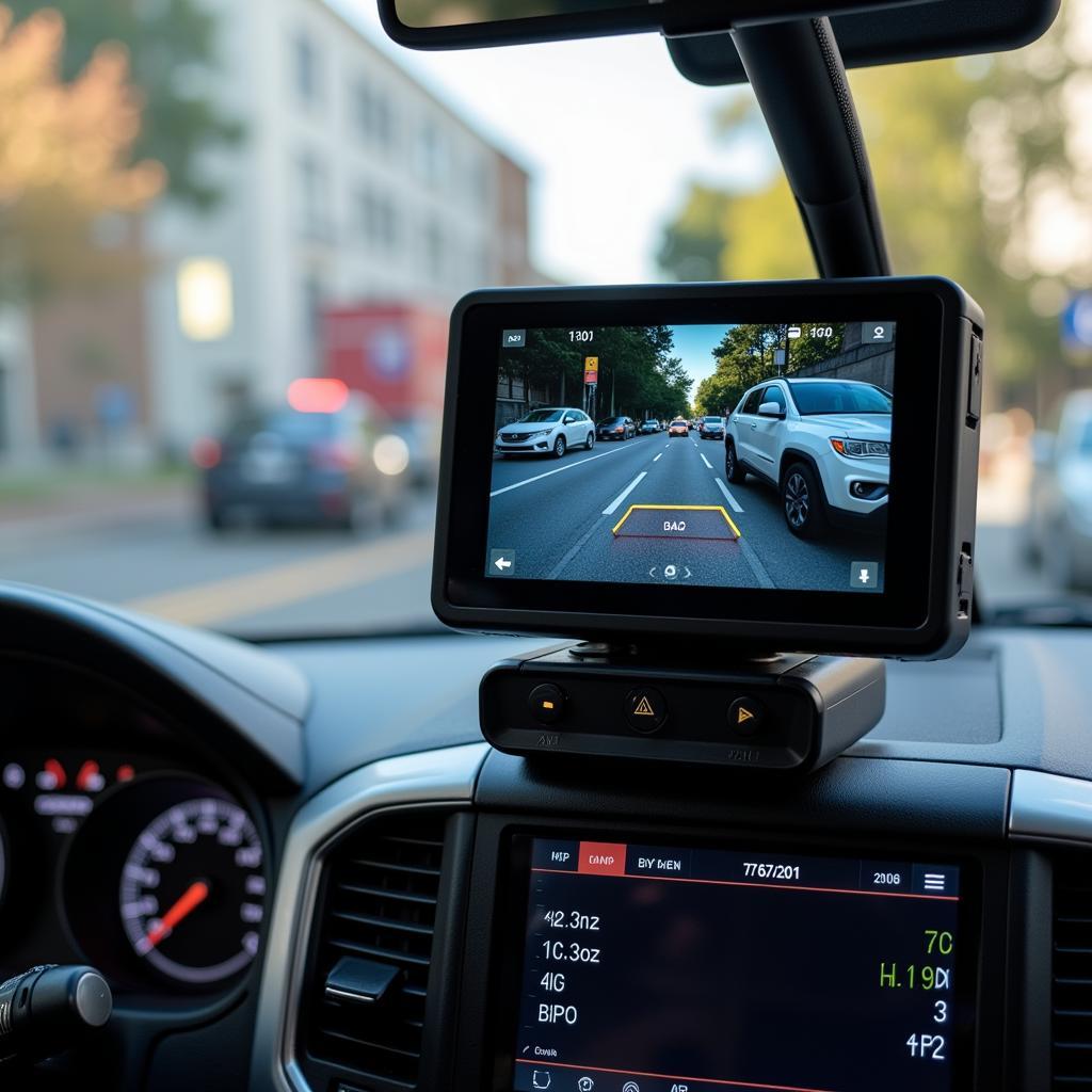 Plate Scanner Car in Action