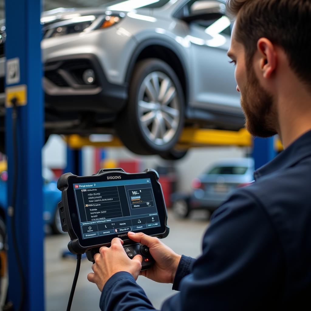 Professional System Diagnostic Tool in Use