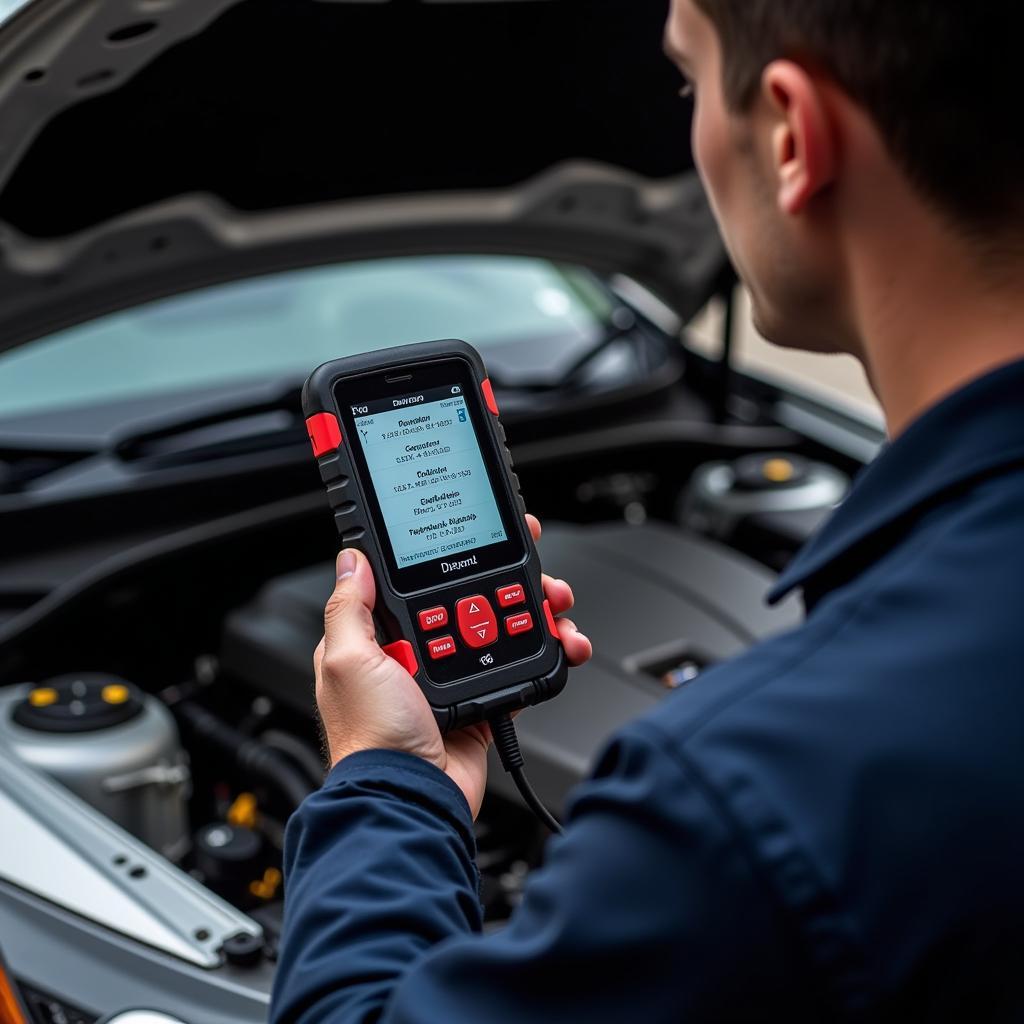 Scan Auto Tool Diagnosing Car Problems