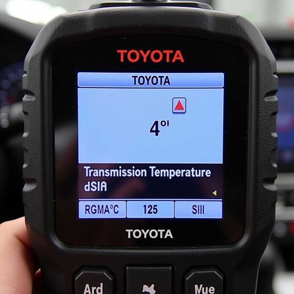 Scan Tool Displaying Transmission Temperature