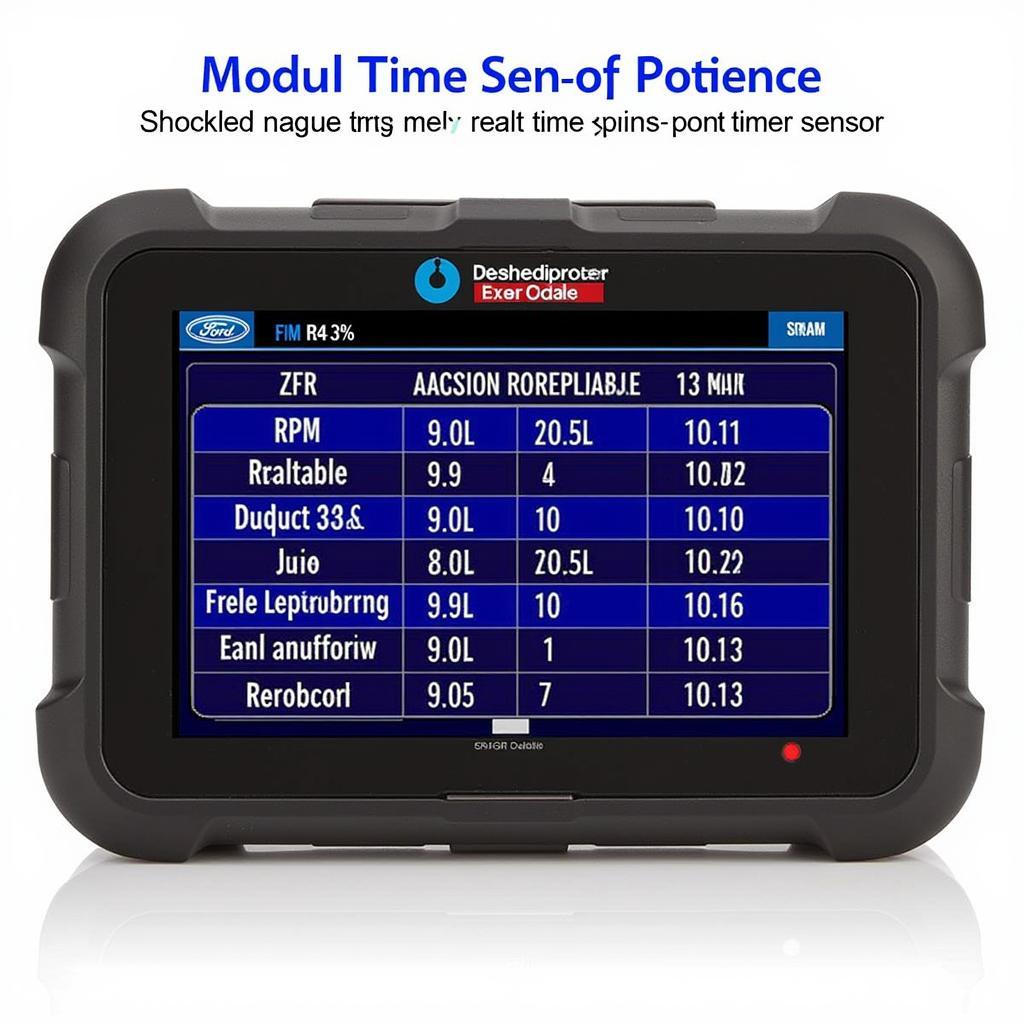 Scan tool displaying live data on a 7.3 Powerstroke engine