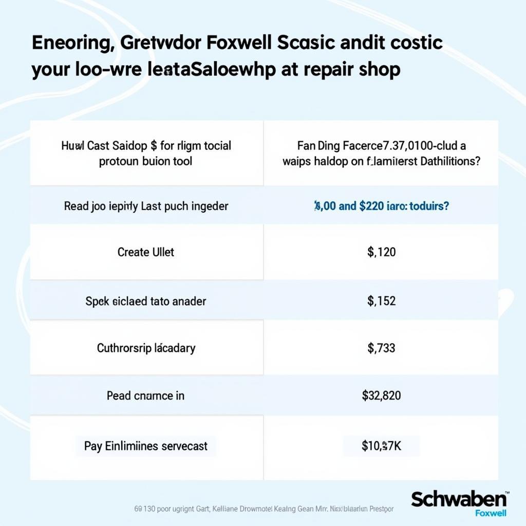 Schwaben Foxwell 007868sch01b Long Term Cost Savings