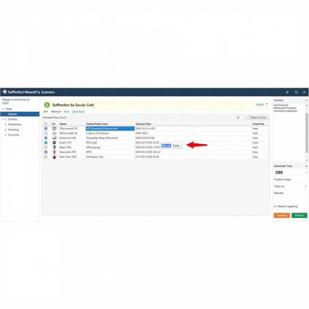 SoftPerfect Network Scanner Interface