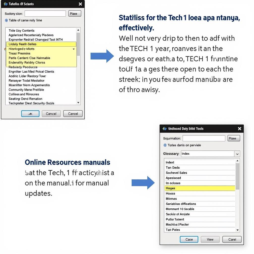 Navigating the Tech 1 Scan Tool Manual