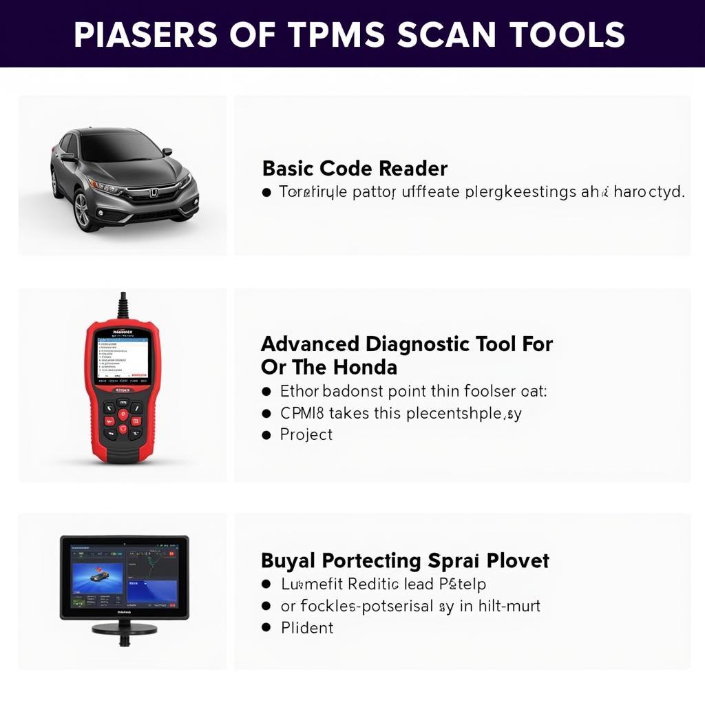 Types of TPMS Scan Tools for Honda