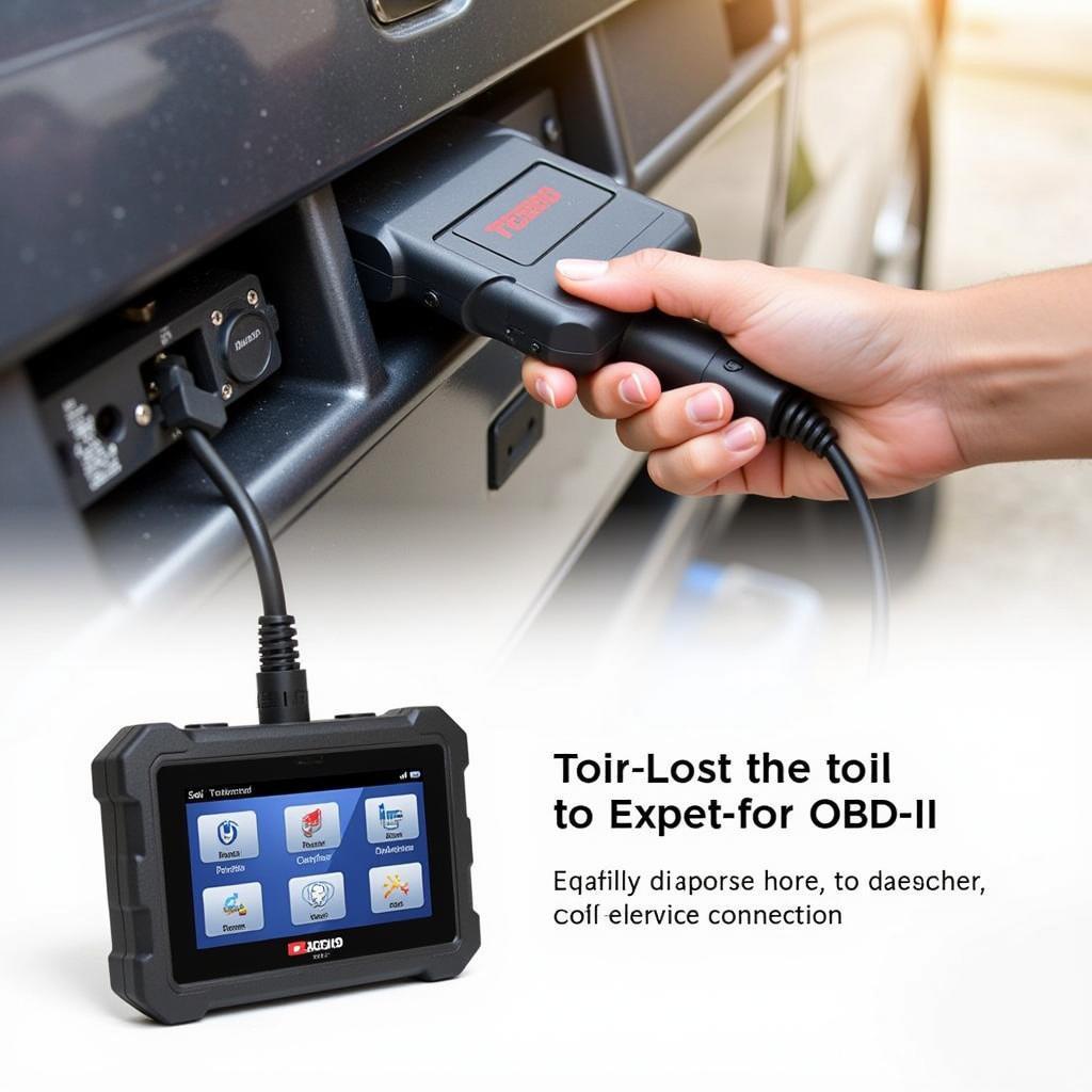 TSC TE210 Connected to OBD2 Port