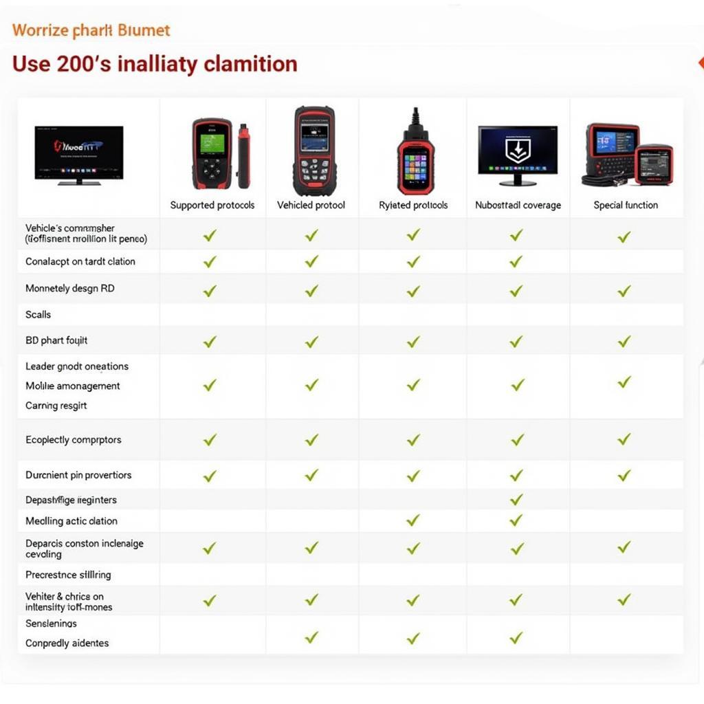 Vident Scan Tool Models Comparison Chart