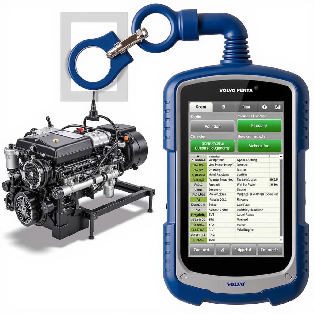 Volvo Penta Scan Tool Performing Engine Diagnostics