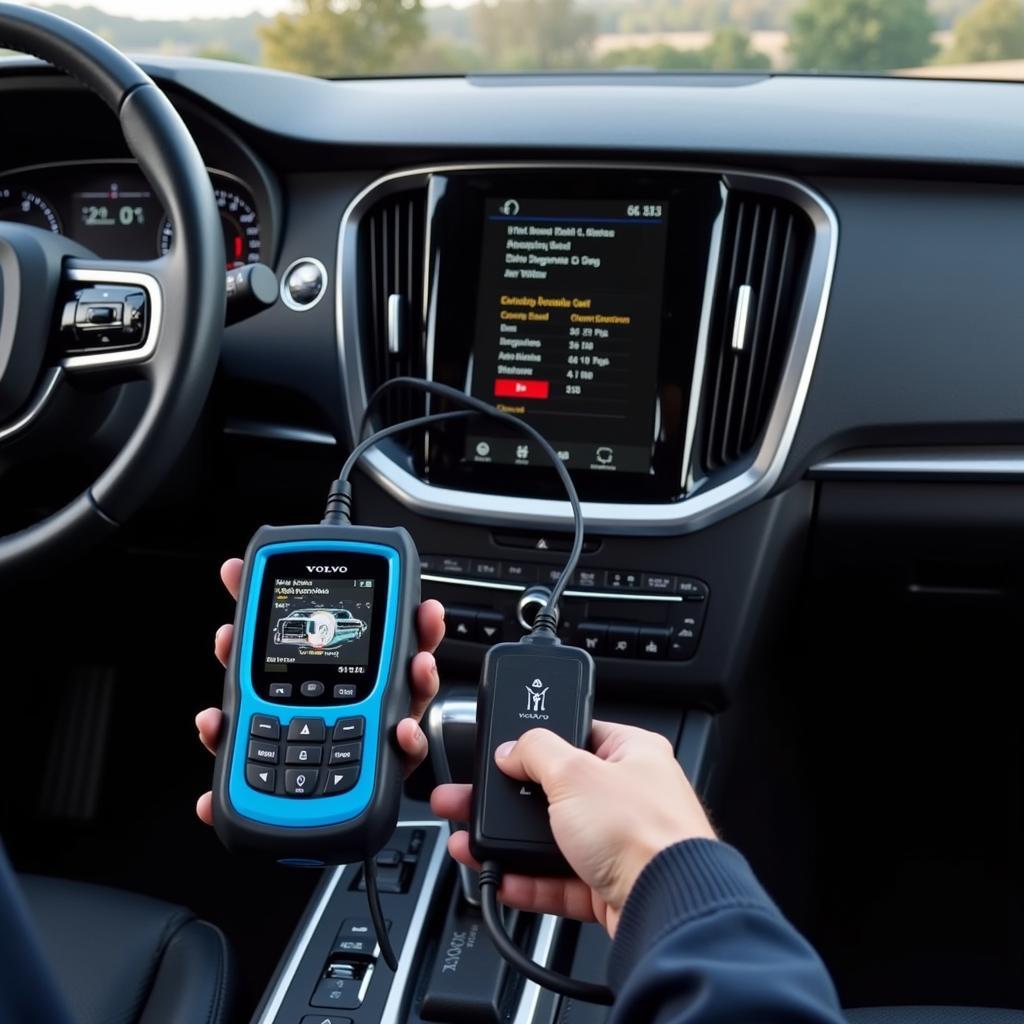 Volvo System Tester Connected to XC90