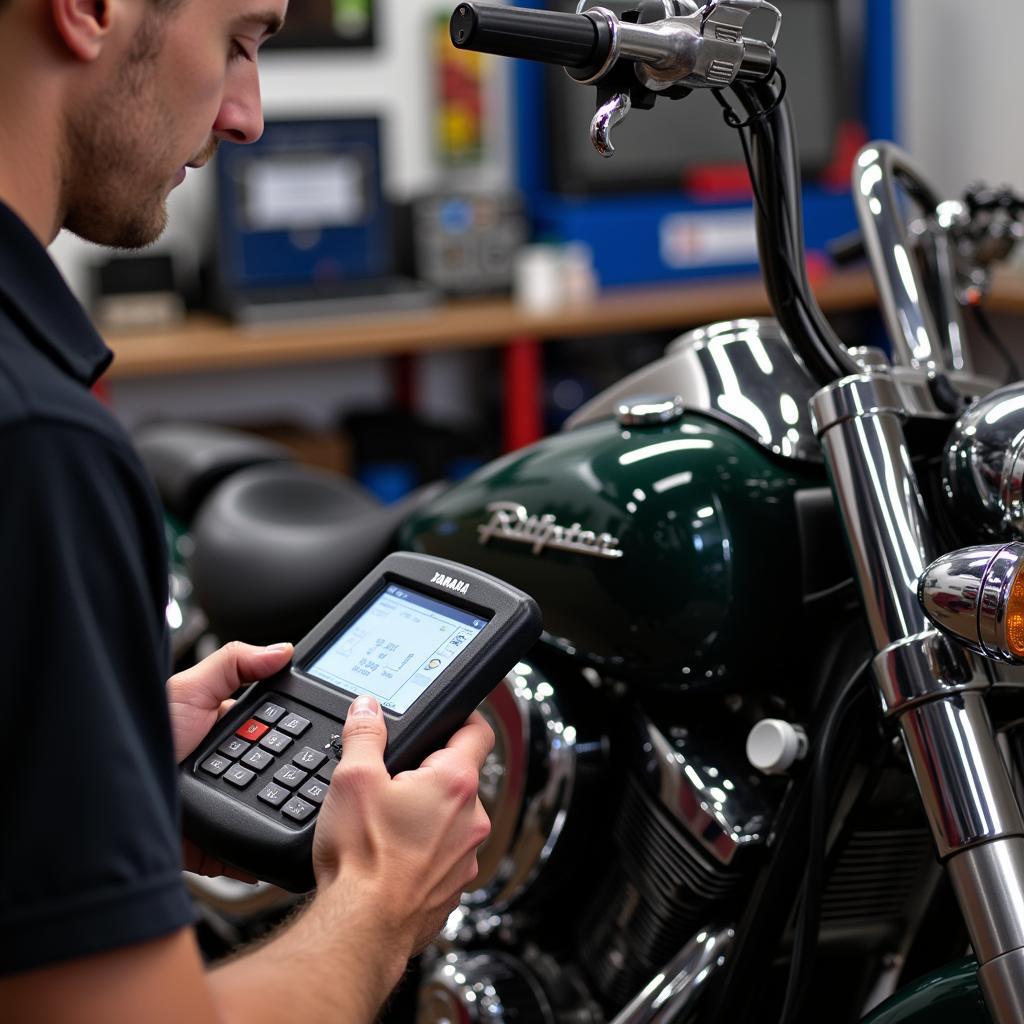 Maintaining a VStar 950 with a Code Scan Tool