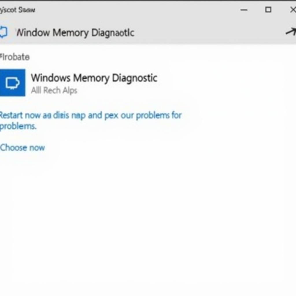 Accessing the Windows 10 Memory Diagnostic Tool