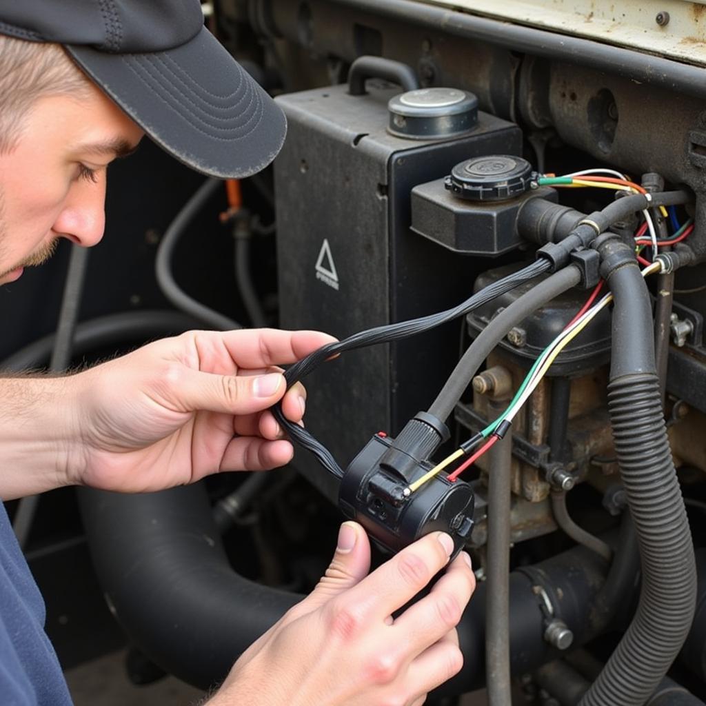 Checking the Wiring Harness on a 2000 Ford 7.3