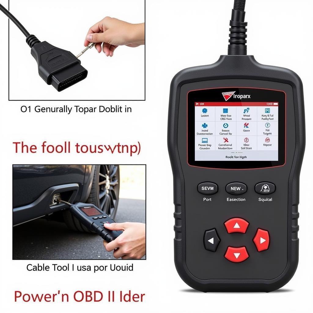 Connecting 3040c Digital Scan Tool to OBD-II Port