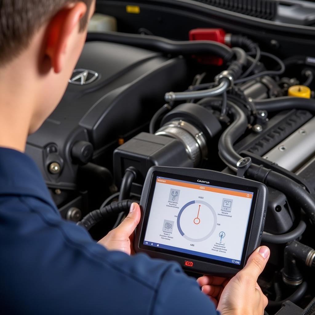 Acura TSX scan tool demonstrating bi-directional control