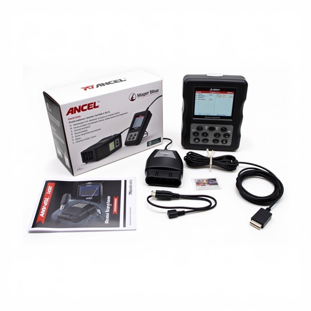 Ancel VD500 OBD2 Scanner Packaging and Contents