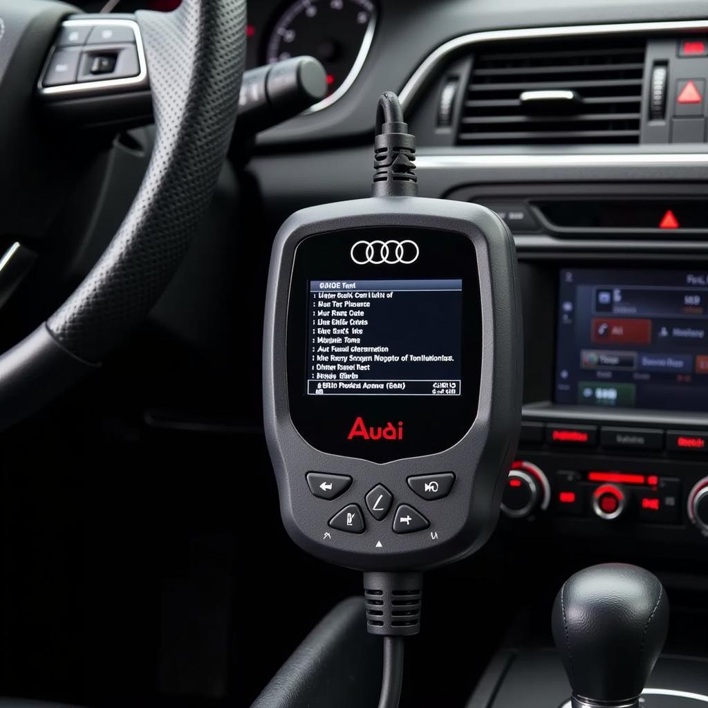 Audi VAG COM Diagnostic Tool Connected to Car